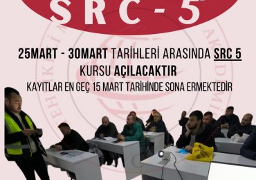 Samsun SRC5 Tehlikeli Madde Eğitim Dönemi Başlıyor – 15 Mart 